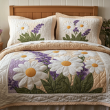 Set di Biancheria da Letto Trapuntata 3 Pezzi Sogno della Margherita