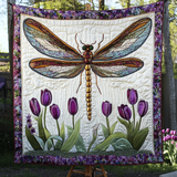 Libellula Danzante Coperta Trapuntata