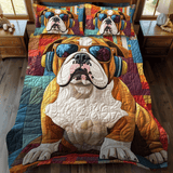 Set di Biancheria da Letto Trapuntata 3 Pezzi Bulldog di Dapper