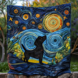 Bassotto tra le Stelle Coperta Trapuntata