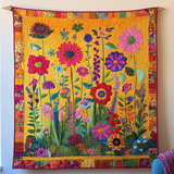 Fiori Scintillanti Coperta Trapuntata