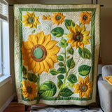 Girasoli Deliziosi Coperta Trapuntata