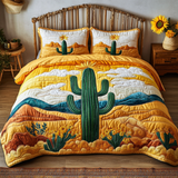 Set di Biancheria da Letto Trapuntata 3 Pezzi Deserto Fioritura