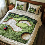 Set di Biancheria da Letto Trapuntata 3 Pezzi Percorso del Deserto del Miraggio di Golf