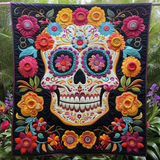 Dia De Los Muertos Coperta Trapuntata