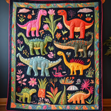 Mondo dei Sogni dei Dinosauri Quilt Artistico da Parete