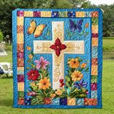Croce Divina Coperta Trapuntata