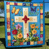 Croce Divina Coperta Trapuntata