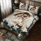 Set di Biancheria da Letto Trapuntata 3 Pezzi Abbraccio Divino