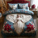 Set di Biancheria da Letto Trapuntata 3 Pezzi Nevicata Divina