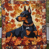 Vigilanza del Doberman Coperta Trapuntata