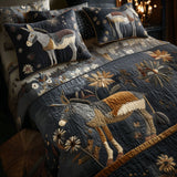 Set di Biancheria da Letto Trapuntata 3 Pezzi Donkey di Valor