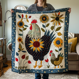 Gallina a Pois Coperta Trapuntata