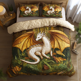 Set di Biancheria da Letto Trapuntata 3 Pezzi Autunno del Drago