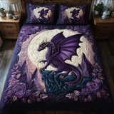 Set di Biancheria da Letto Trapuntata 3 Pezzi Fuoco del Drago