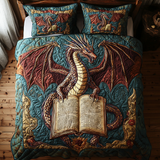 Set di Biancheria da Letto Trapuntata 3 Pezzi Guardiano del Drago