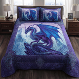 Set di Biancheria da Letto Trapuntata 3 Pezzi Drago di Mystique