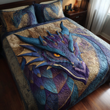 Set di Biancheria da Letto Trapuntata 3 Pezzi Spirito del Drago