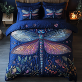 Set di Biancheria da Letto Trapuntata 3 Pezzi Sogni della Libellula