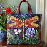 Giardino di Libellule Borsa Tote Trapuntata