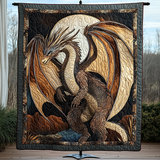 Bagliore del Cuore di Drago Coperta Trapuntata