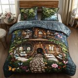 Set di Biancheria da Letto Trapuntata 3 Pezzi Rifugio del Sogno