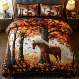 Set di Biancheria da Letto Trapuntata 3 Pezzi Cavallo del Sogno
