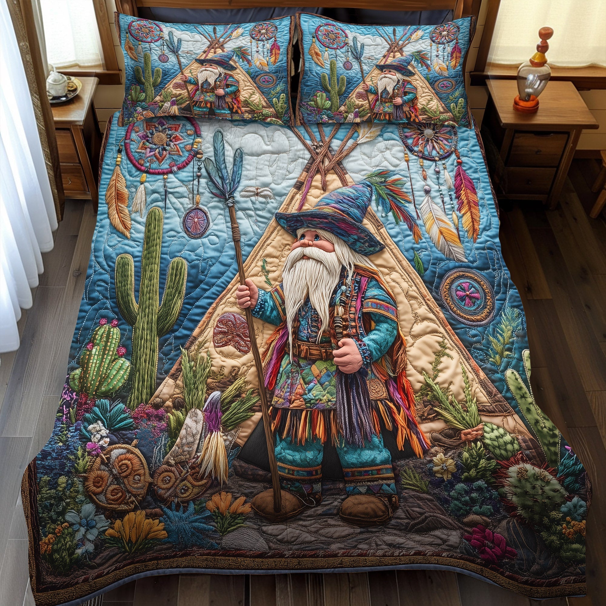 Set di Biancheria da Letto Trapuntata 3 Pezzi Sogno di Weaver
