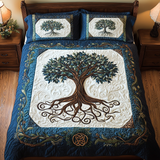 Set di Biancheria da Letto Trapuntata 3 Pezzi Boschetto Onirico