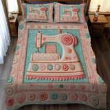 Set di Biancheria da Letto Trapuntata 3 Pezzi Filo Sognante