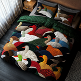 Set di Biancheria da Letto Trapuntata 3 Pezzi Sogni di Duckling