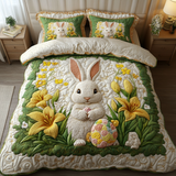 Set di Biancheria da Letto Trapuntata 3 Pezzi Pasqua di Fluff