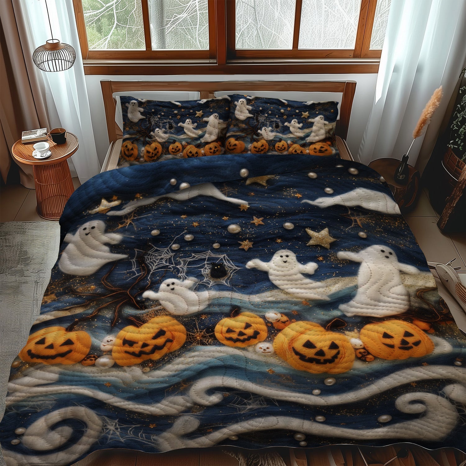 Set di Biancheria da Letto Trapuntata 3 Pezzi Eerie Enchantment
