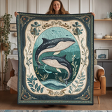 Balena Elegante Coperta Trapuntata