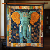 Delizia Patchwork dell'Elefante Coperta Trapuntata