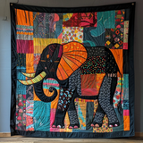 Armonia Arcobaleno dell'Elefante Coperta Trapuntata