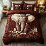 Set di Biancheria da Letto Trapuntata 3 Pezzi Sogno dell'Elefante