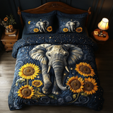 Set di Biancheria da Letto Trapuntata 3 Pezzi Sogno dell'Elefante