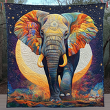Abbraccio dell'Elefante Coperta Trapuntata