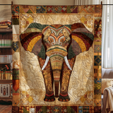 Abbraccio dell'Elefante Coperta Trapuntata
