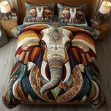 Set di Biancheria da Letto Trapuntata 3 Pezzi Essenza dell'Elefante