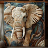 Vigilanza dell'Elefante Coperta Trapuntata
