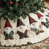 Copri Base per Albero di Natale Trapuntato