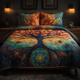 Set di Biancheria da Letto Trapuntata 3 Pezzi Mandala della Brace