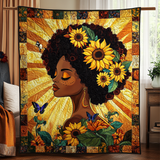 Fiori Potenziati Coperta Trapuntata