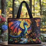 Racconto Incantato del Drago Borsa Tote Trapuntata