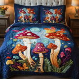 Set di Biancheria da Letto Trapuntata 3 Pezzi Foresta Incantata