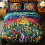 Enchanted Fungi 3-Piece Quilted Bedding Set NCU0PT3946