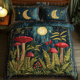 Set di Biancheria da Letto Trapuntata 3 Pezzi Fungo Incantato