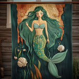 Fanciulla del Mare Incantata Coperta Trapuntata